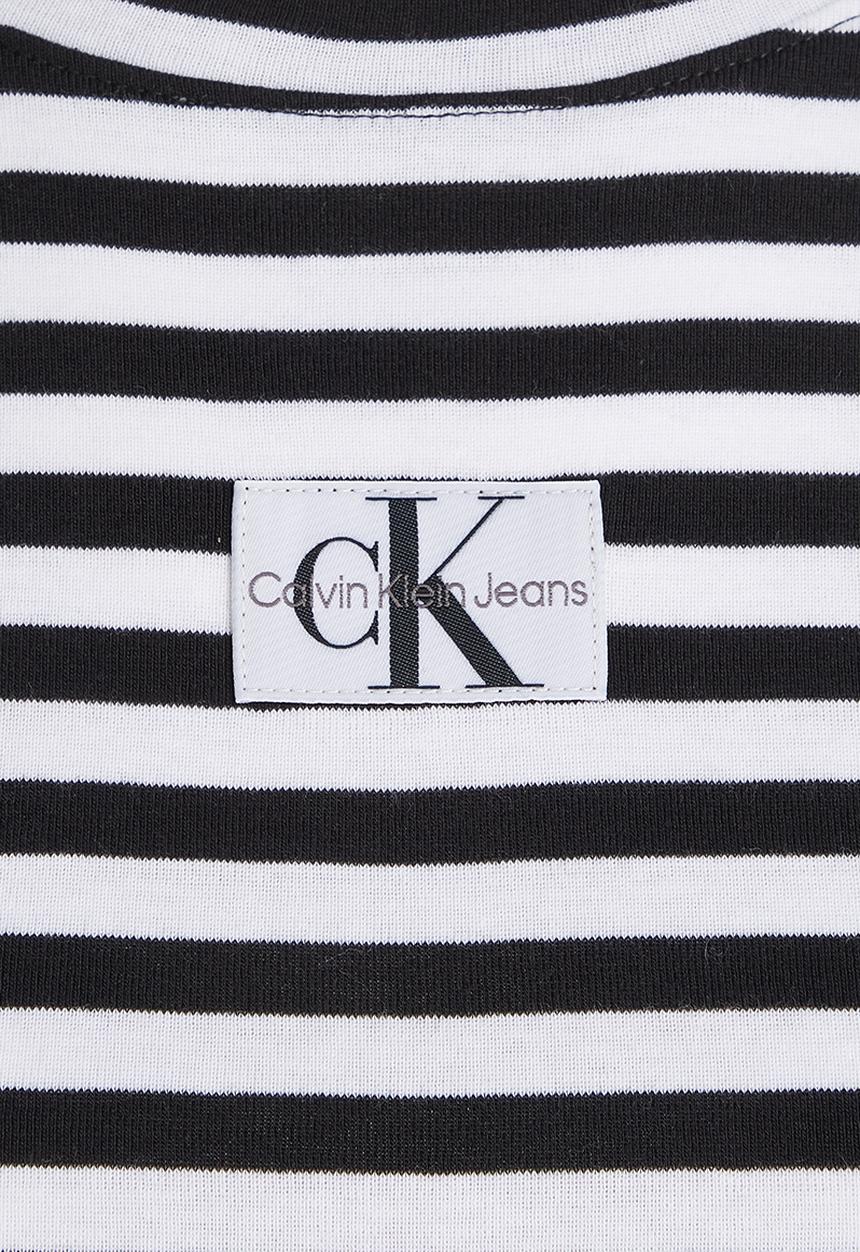 Calvin Klein - Striped baby tee - ck black/bright white