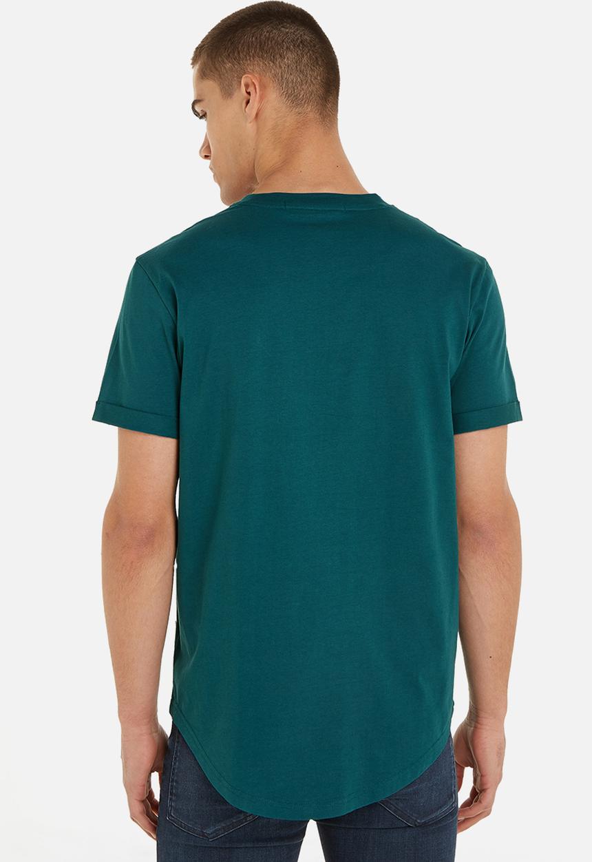 Calvin Klein - Badge turn up sleeve - atlantic deep