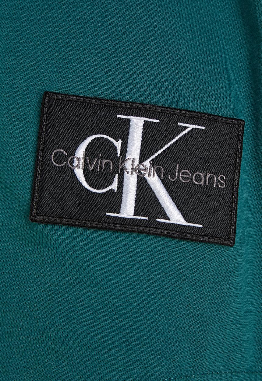 Calvin Klein - Badge turn up sleeve - atlantic deep