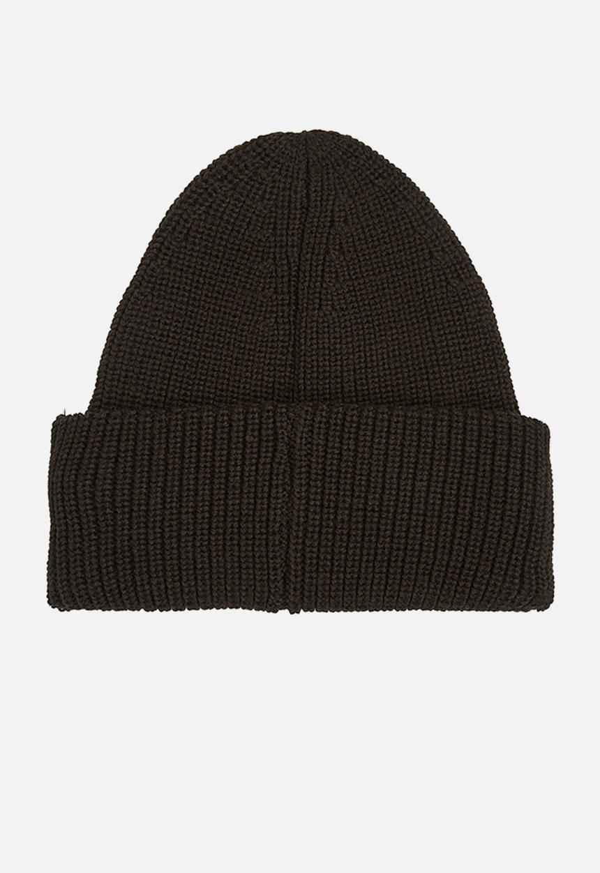Calvin Klein - Monologo patch beanie - dark chestnut