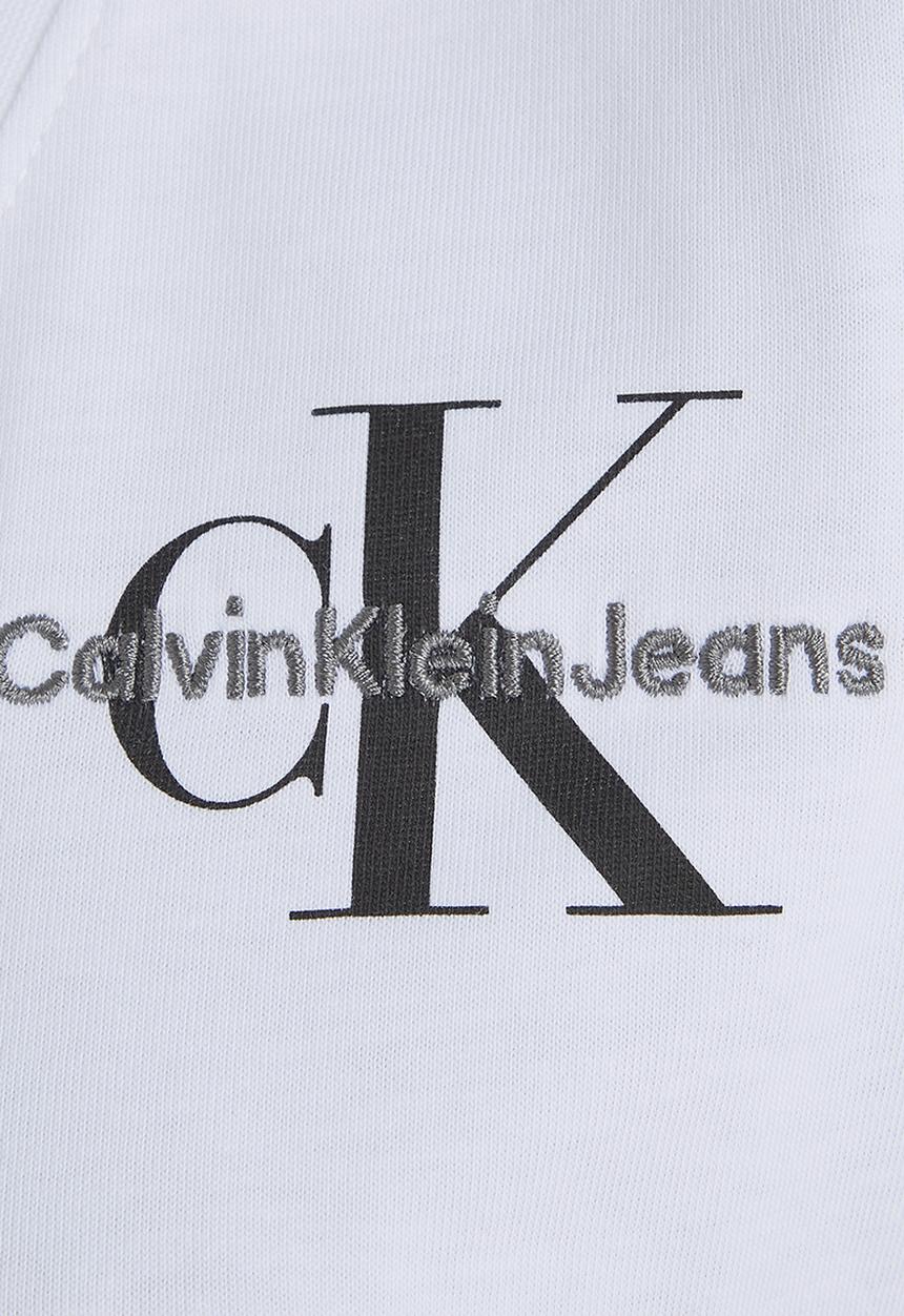 Calvin Klein - Monologo slim v-neck tee - bright white