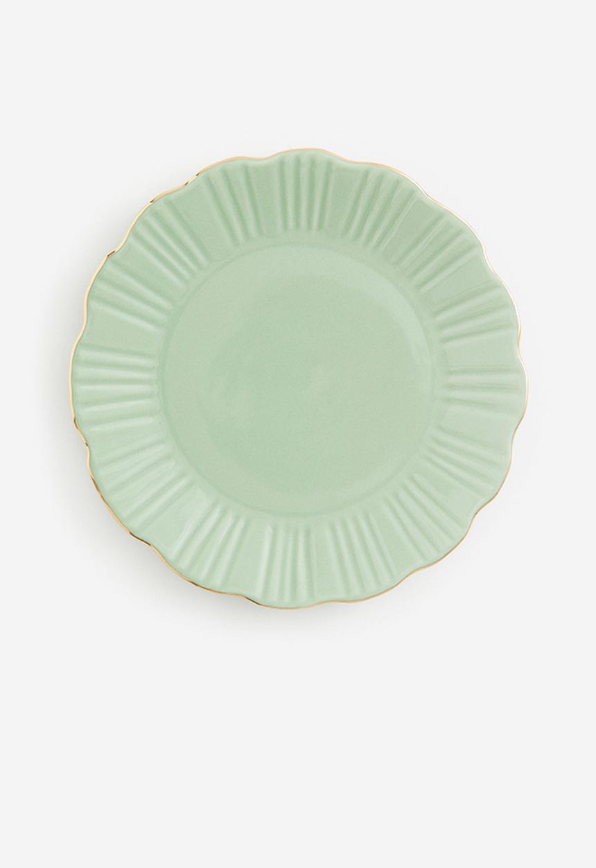 H&M - Porcelain plate - light green