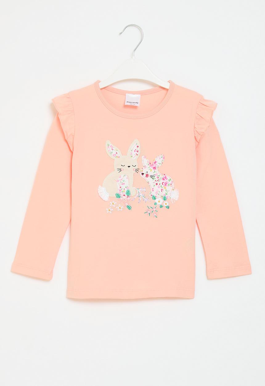 Pop Candy - Frilled sleeve tee - pink