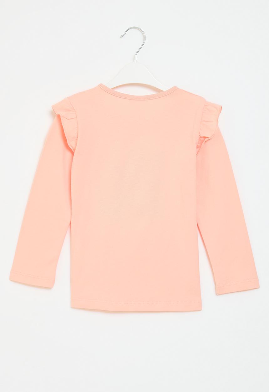 Pop Candy - Frilled sleeve tee - pink