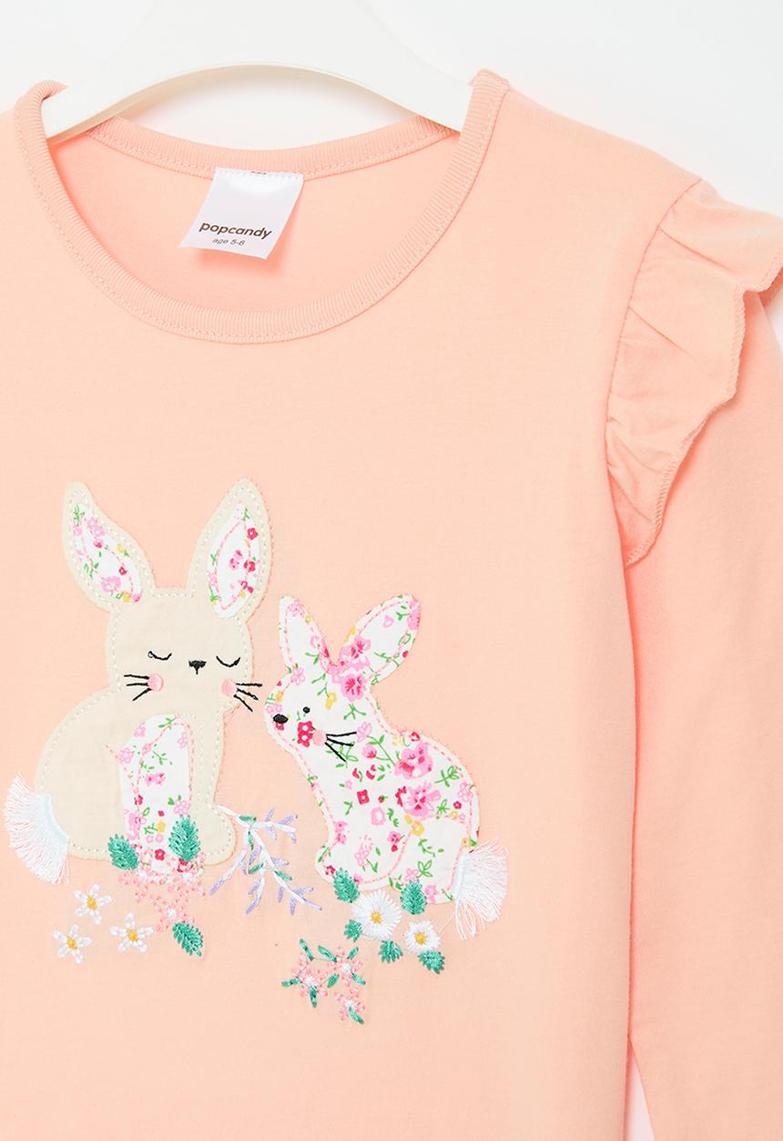 Pop Candy - Frilled sleeve tee - pink