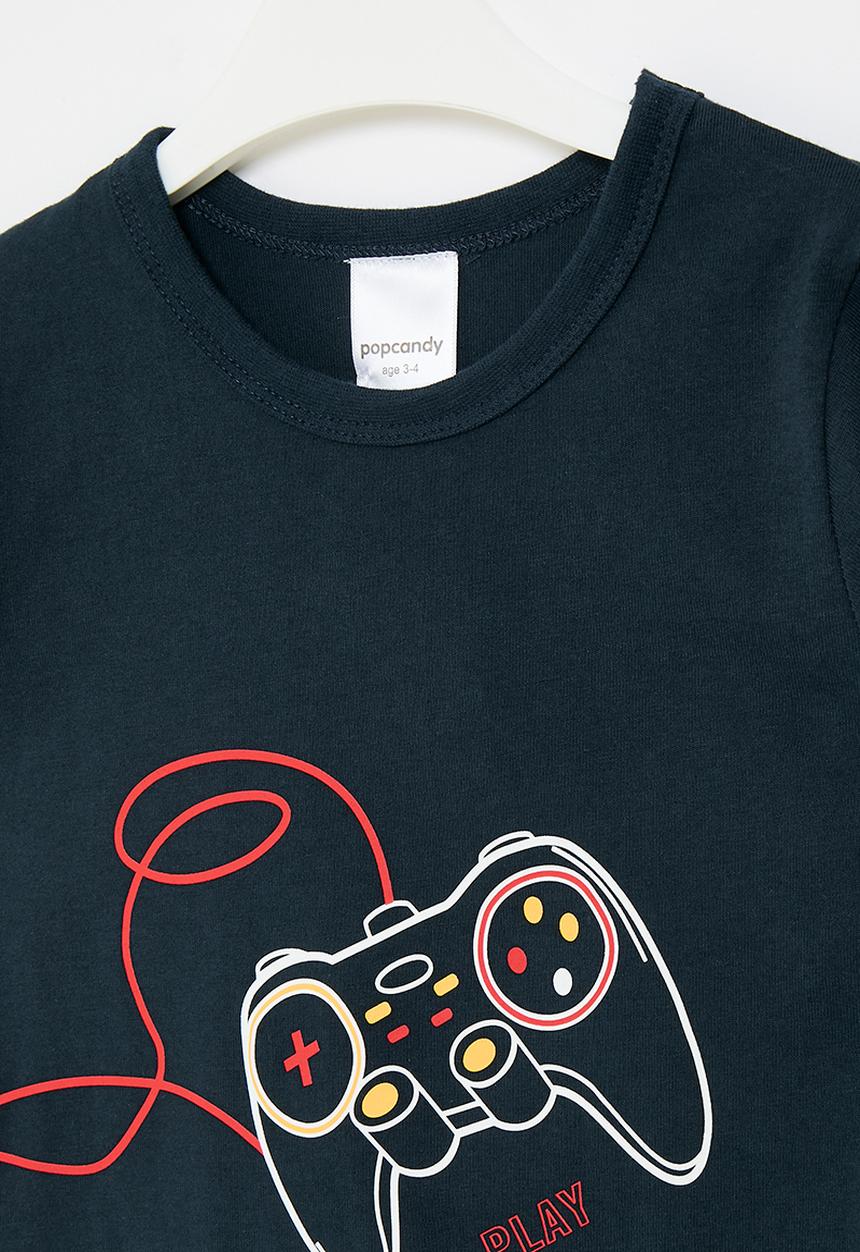 Pop Candy - Printed long sleeve tee - dark blue