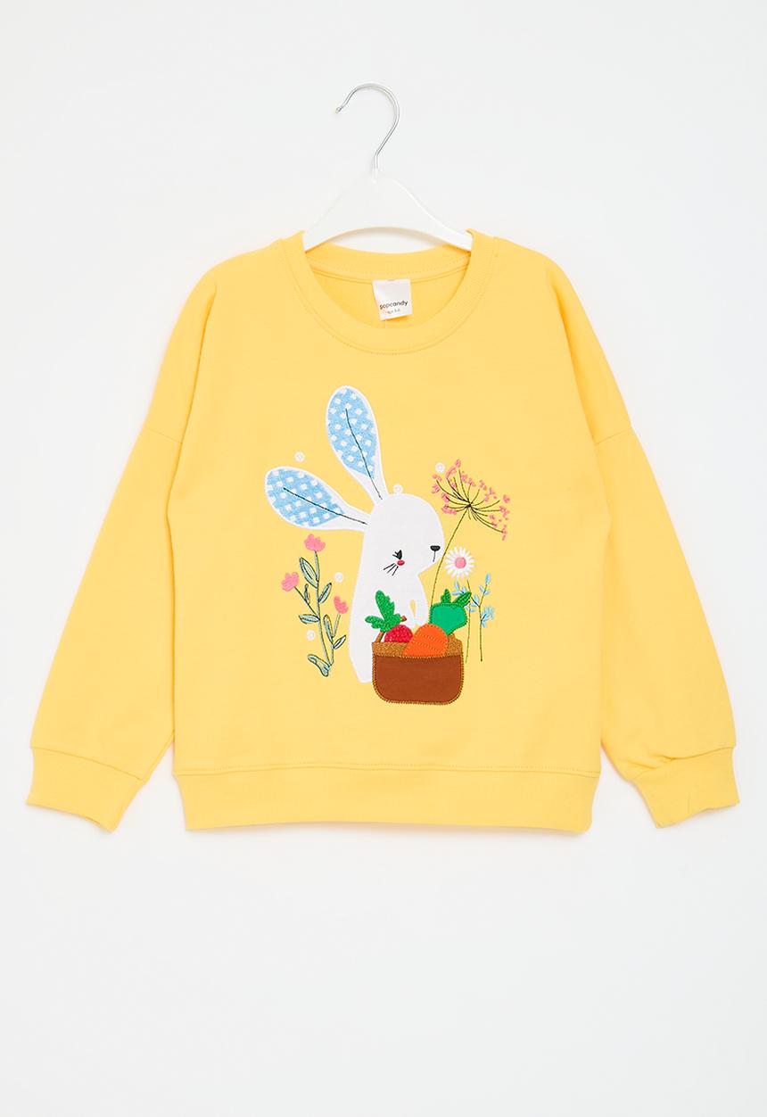 Pop Candy - Printed sweat top - yellow