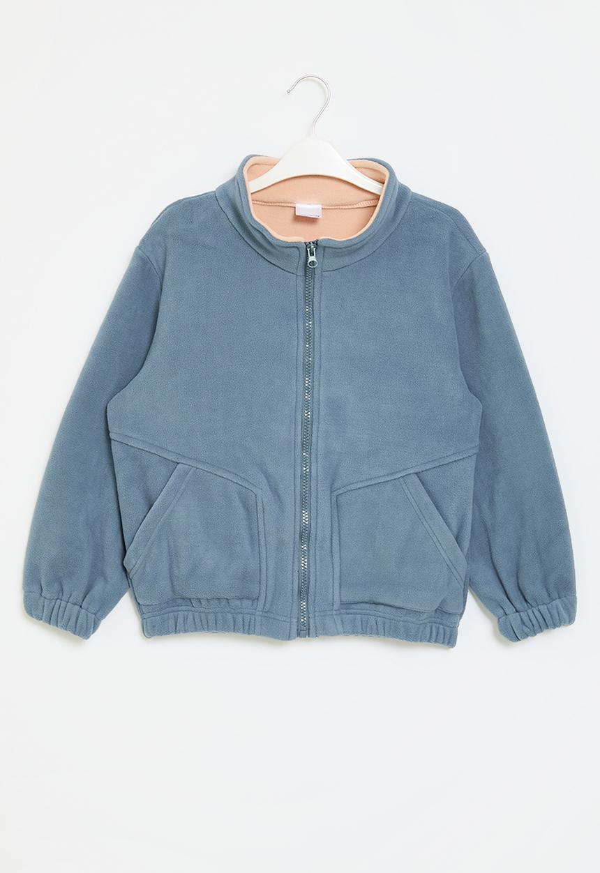 Pop Candy - Zip through fleece jacket - sky blue