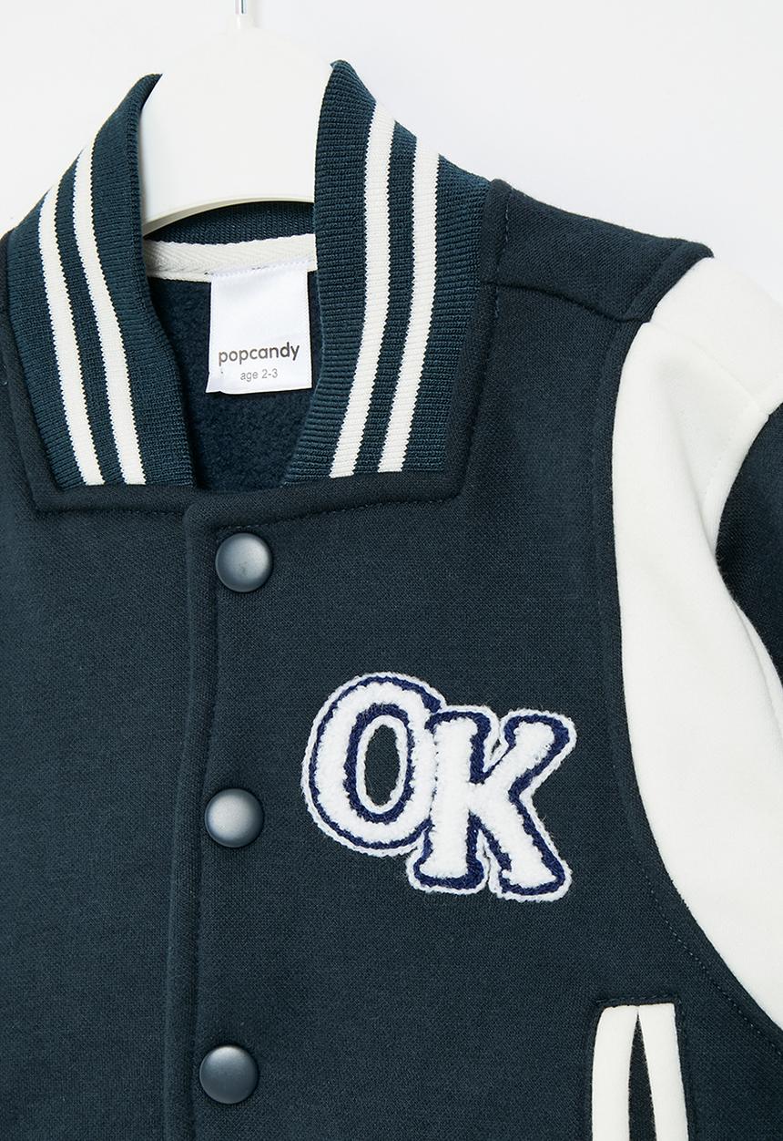 Pop Candy - Baseball jacket - white & blue
