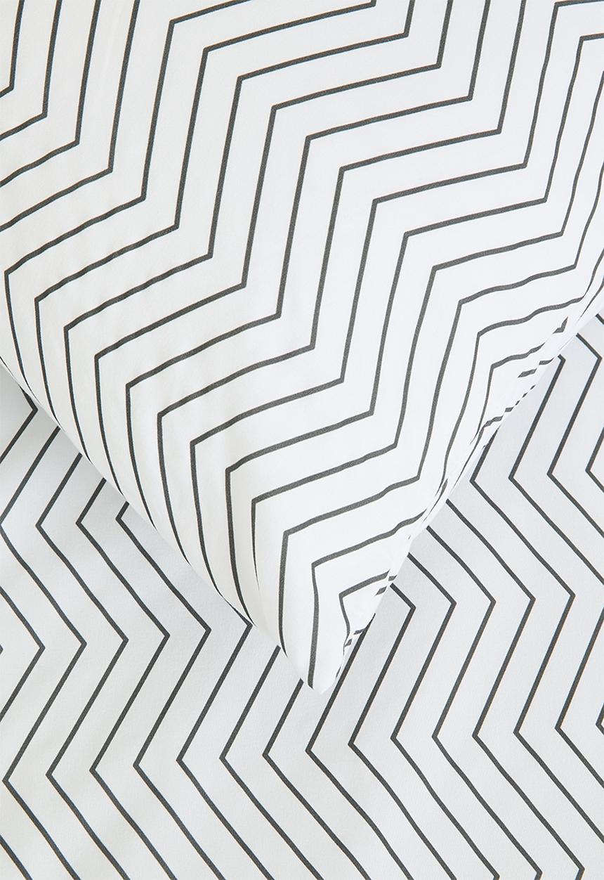 Sixth Floor - Zakari duvet cover - grey & white