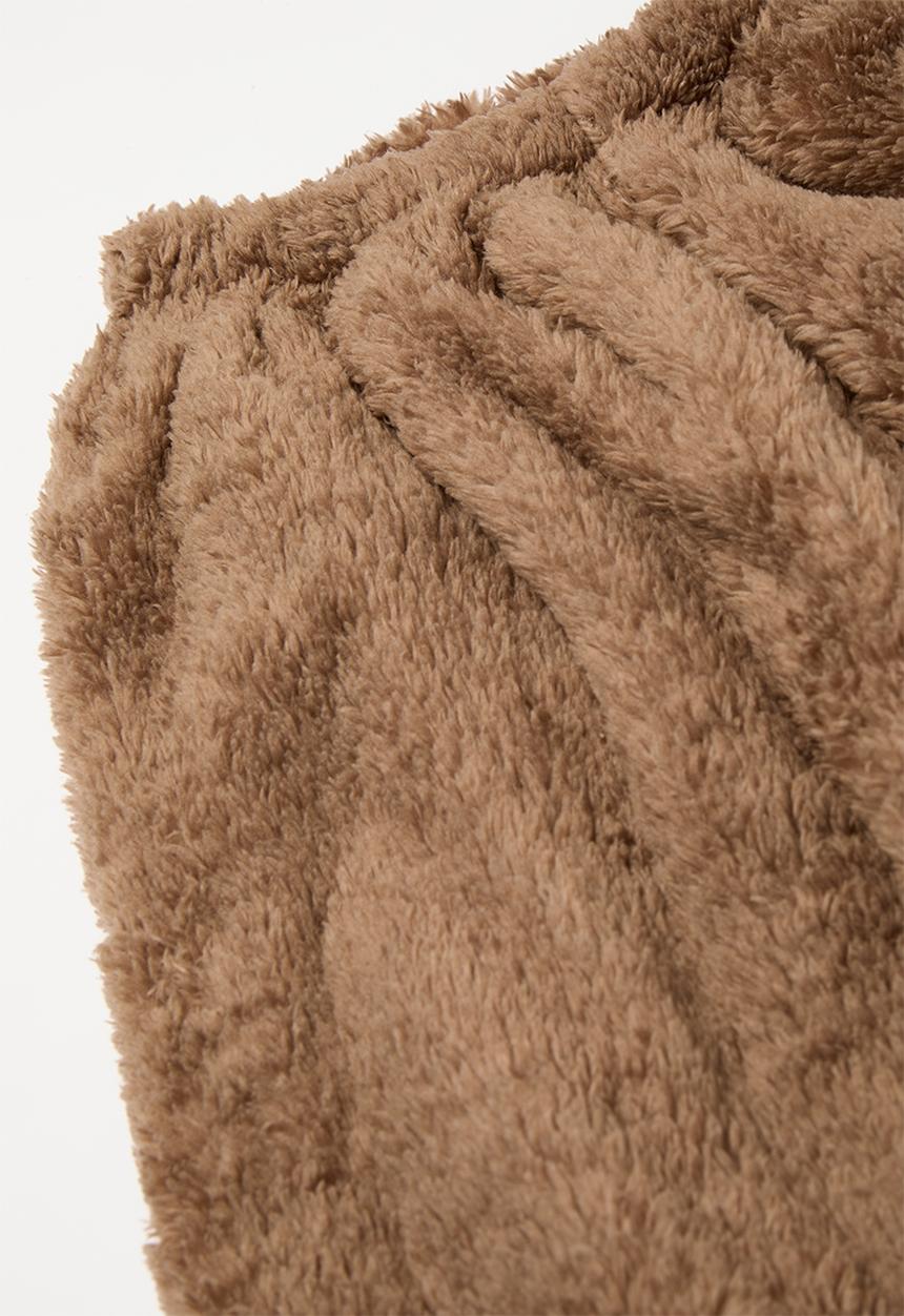 Pop Candy - Teddy fleece tracksuit set - brown
