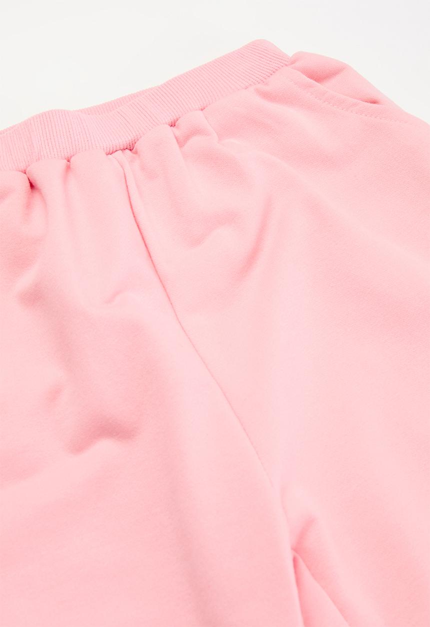 Pop Candy - Frill heart décor tracksuit set - pink