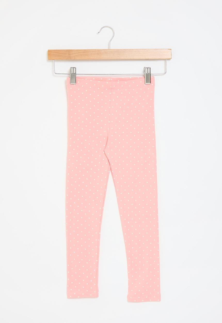 Pop Candy - Polka dot leggings - pink & white
