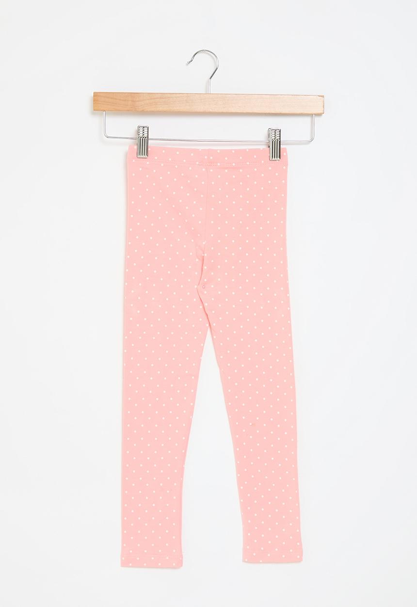 Pop Candy - Polka dot leggings - pink & white