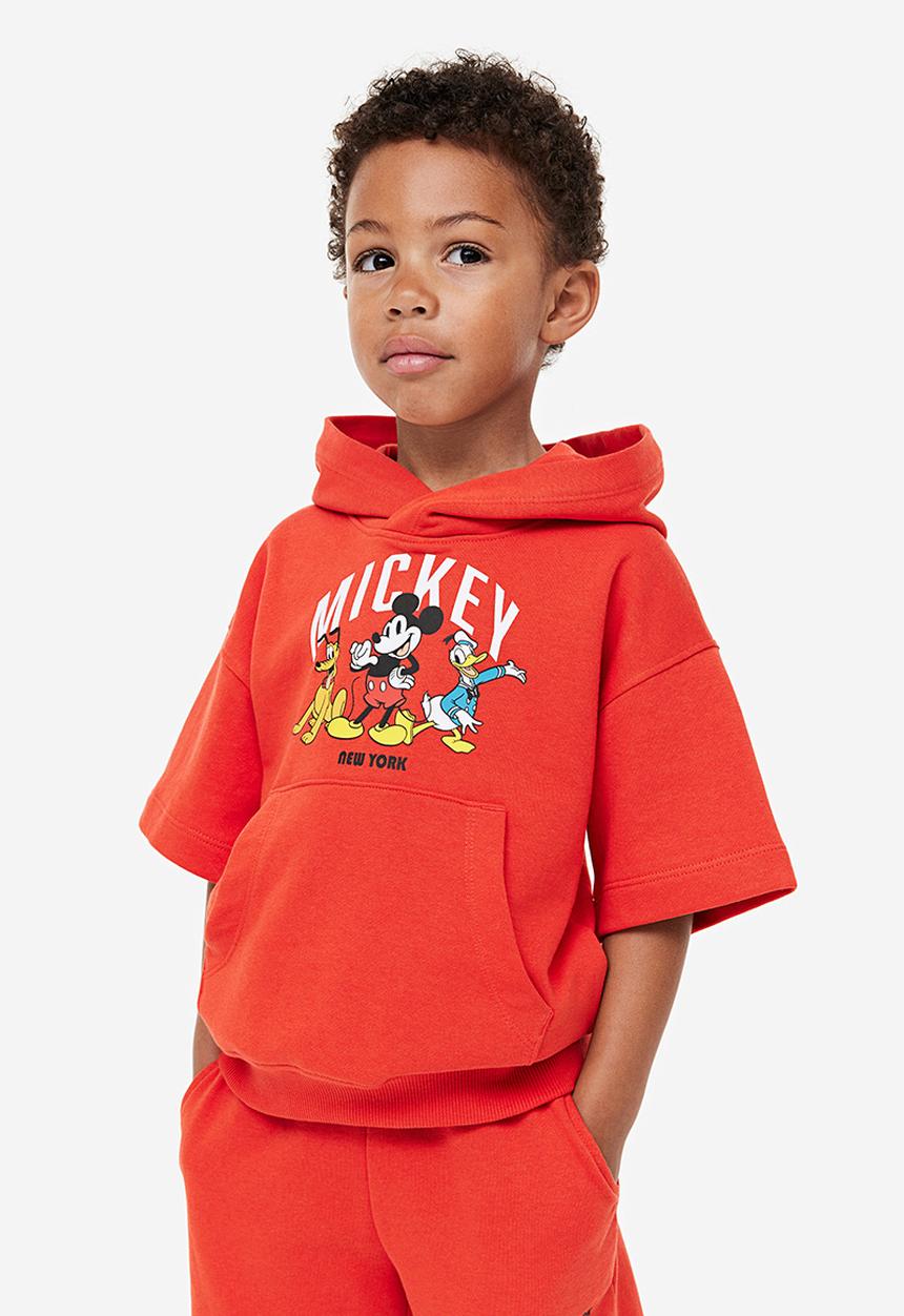 H&M - 2-Piece printed sweatshirt set - red mickey mouse 