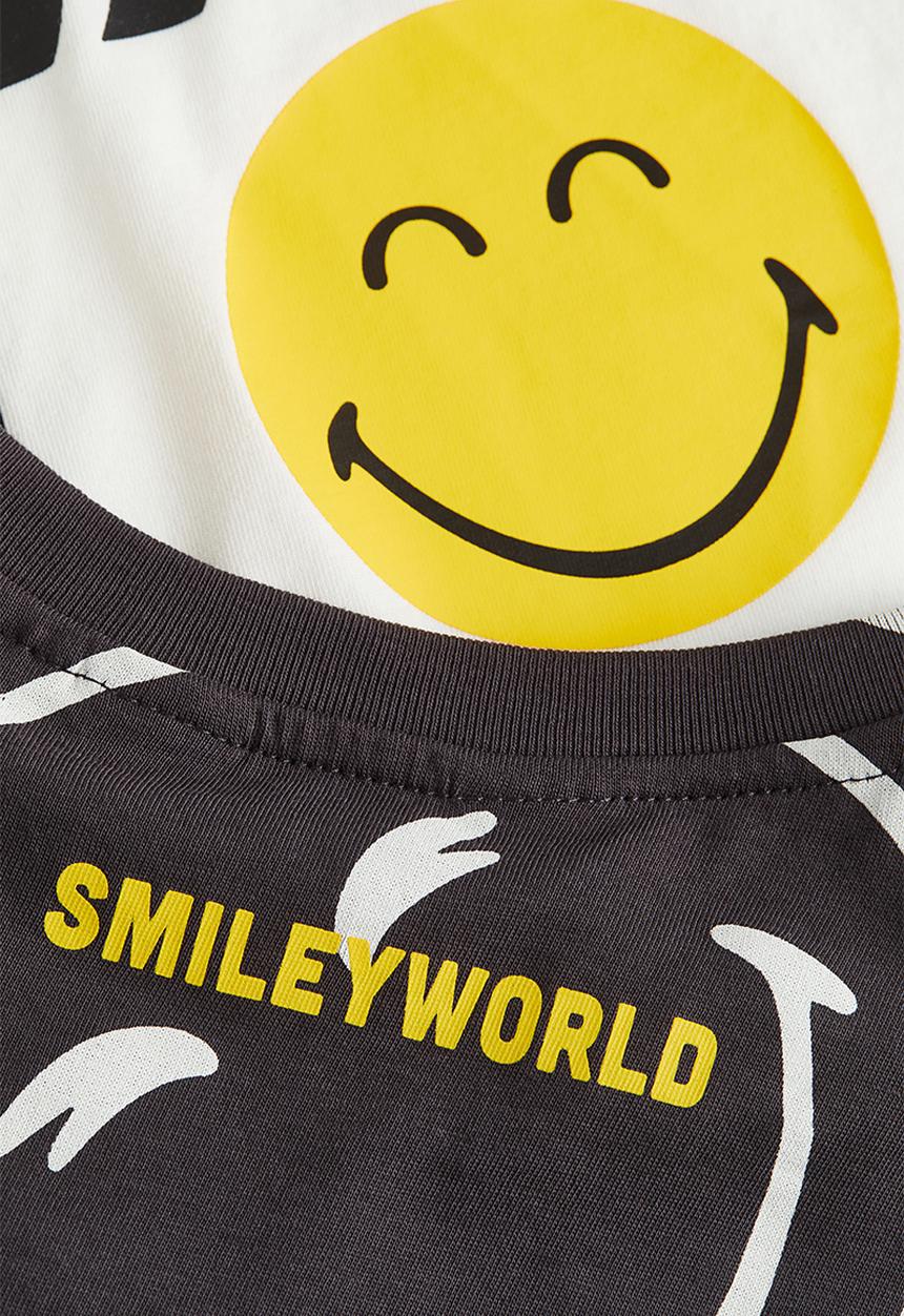 H&M - 2-Pack printed T-shirts - black smileyworld®