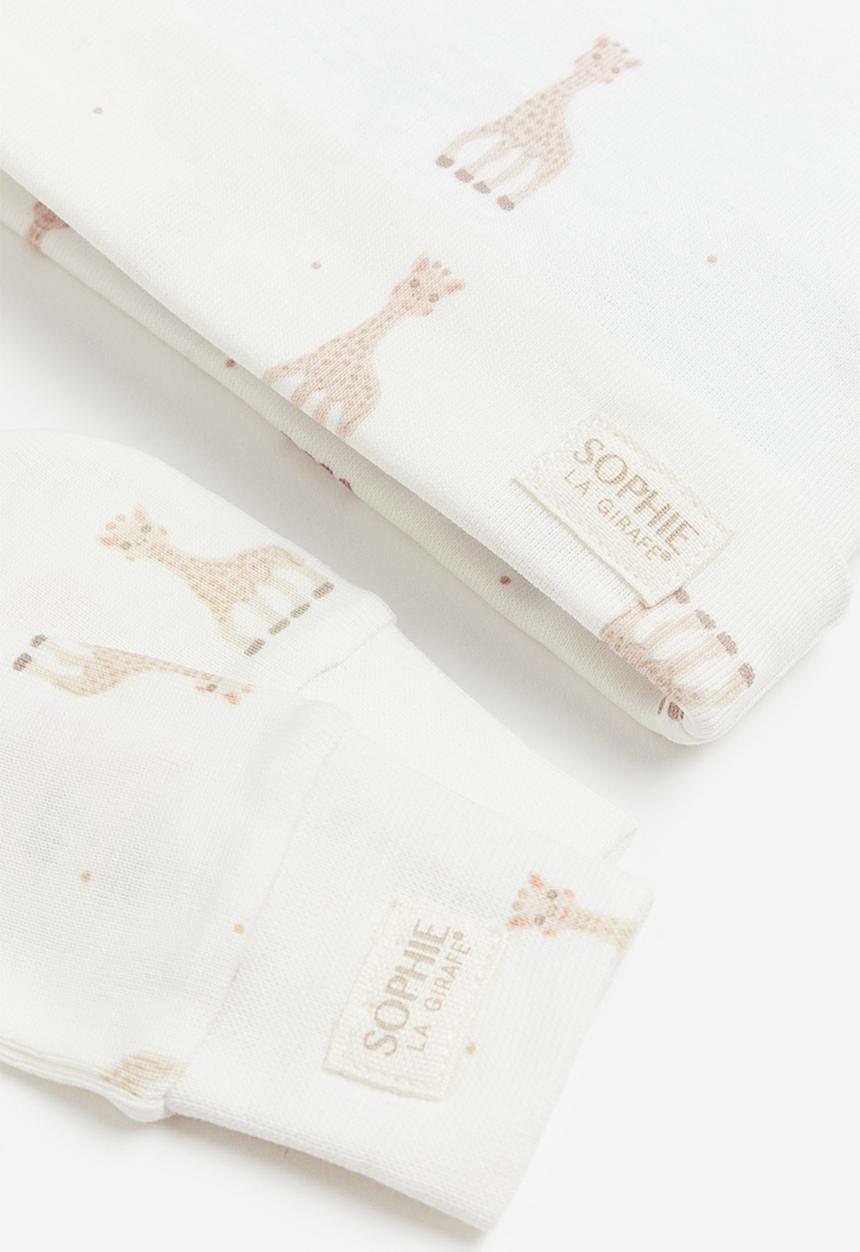 H&M - 2-Piece gift set - white sophie la girafe