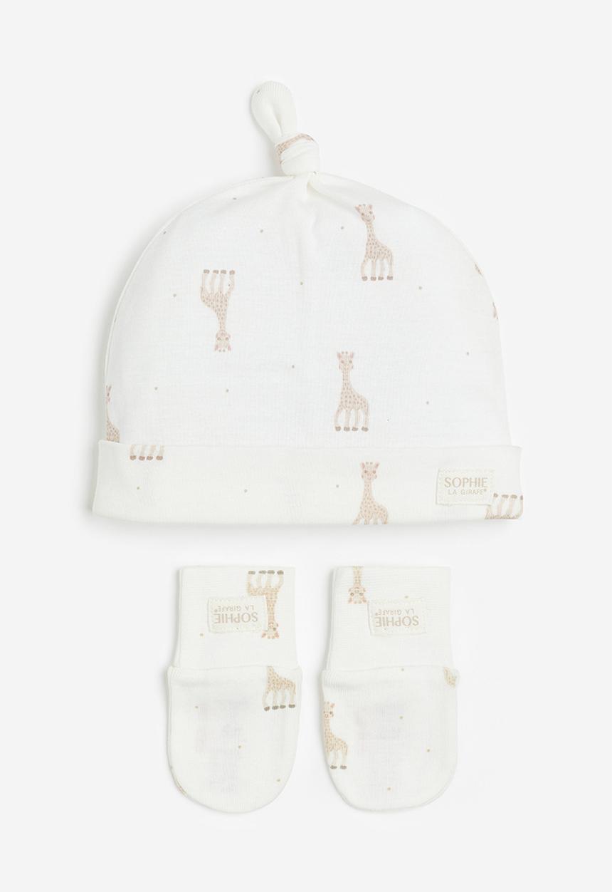 H&M - 2-Piece gift set - white sophie la girafe