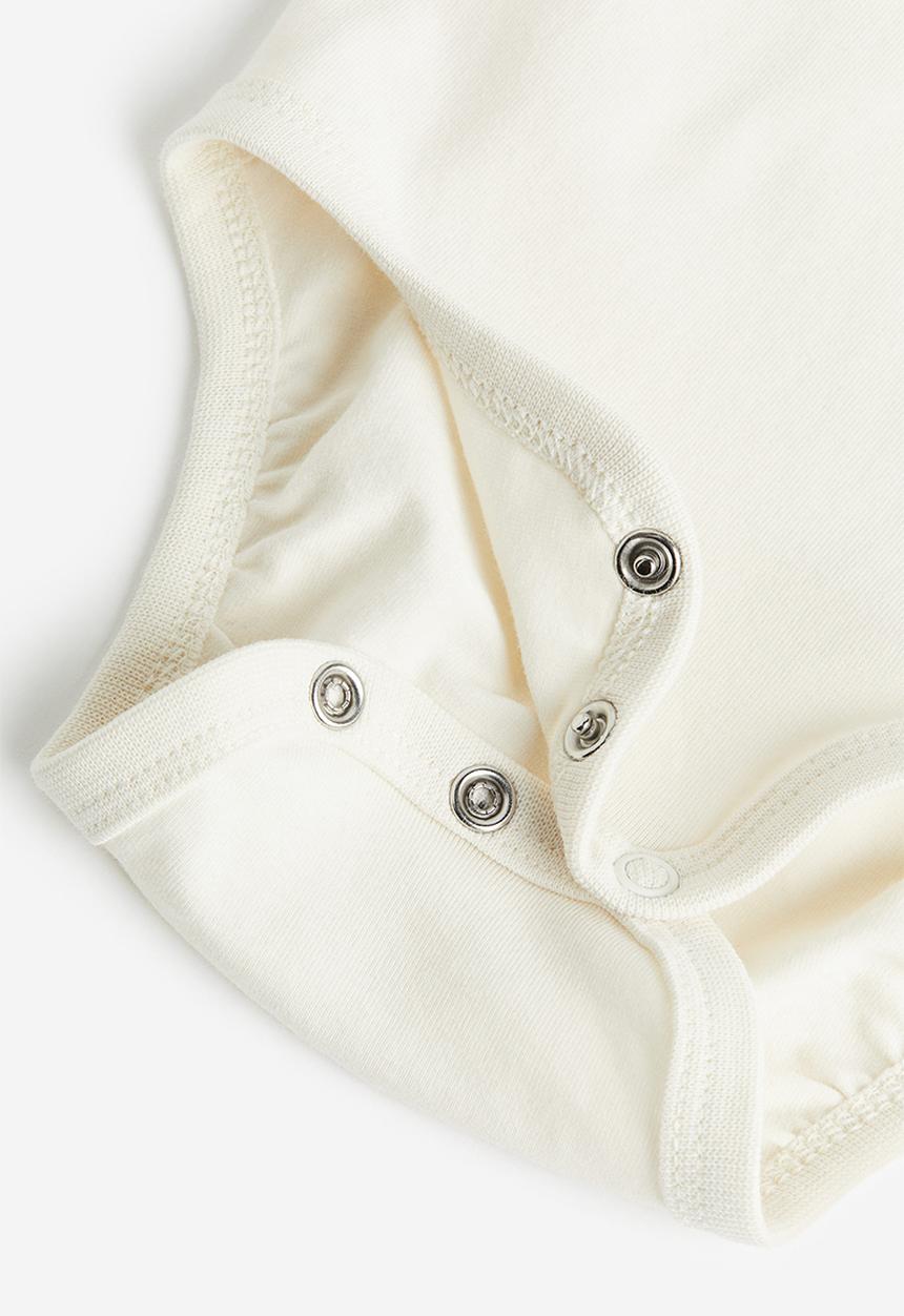 H&M - Bodysuit with a bow tie - light beige mole