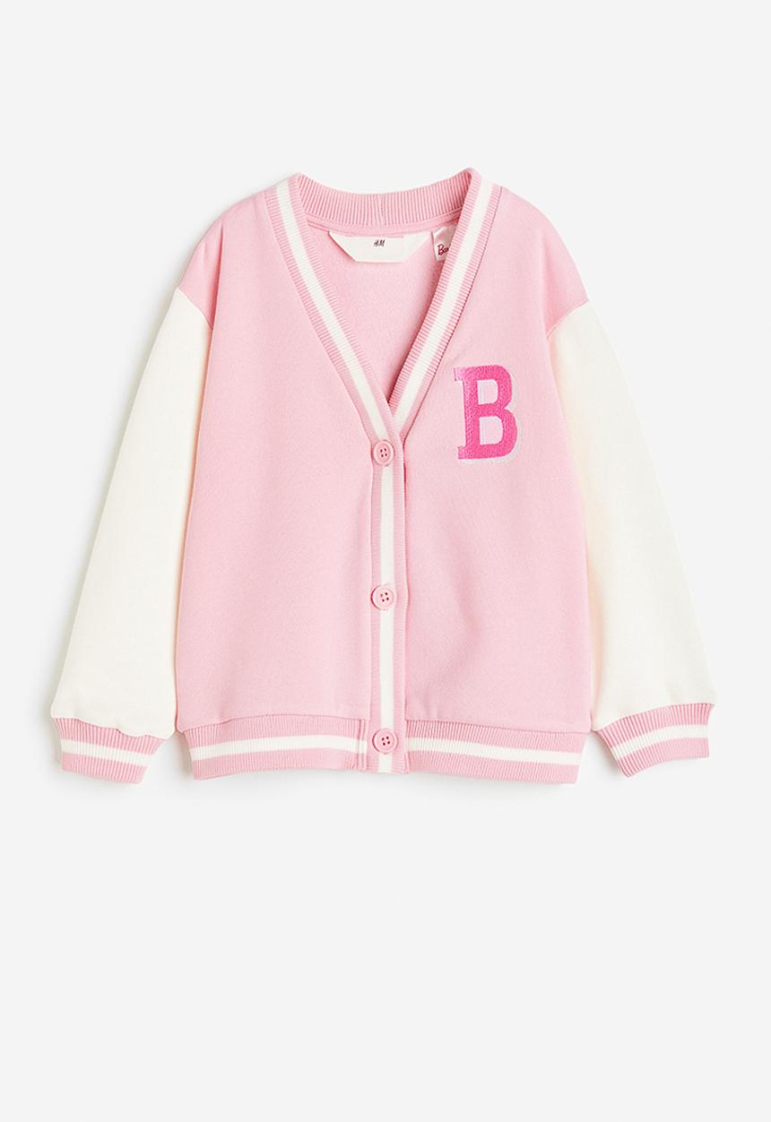 H&M - Printed cardigan - light pink barbie