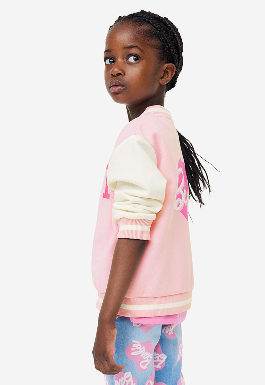 H&M - Printed cardigan - light pink barbie