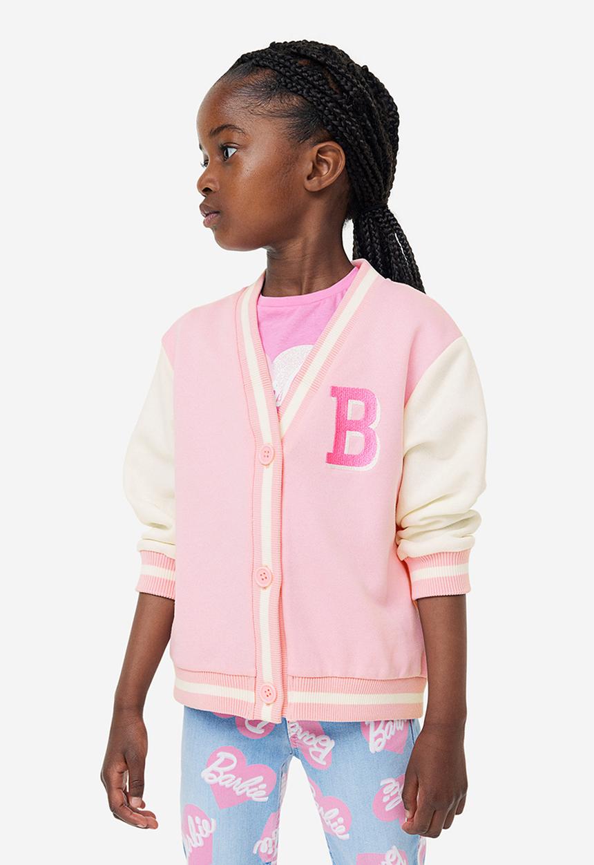H&M - Printed cardigan - light pink barbie