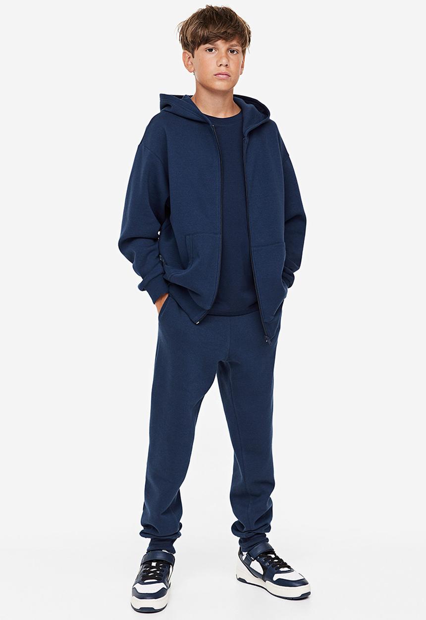 H&M - Zip-through hoodie - navy blue