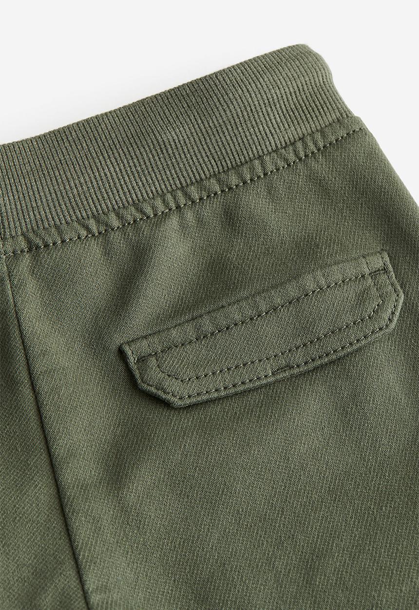 H&M - Slim fit cargo trousers - dark khaki green