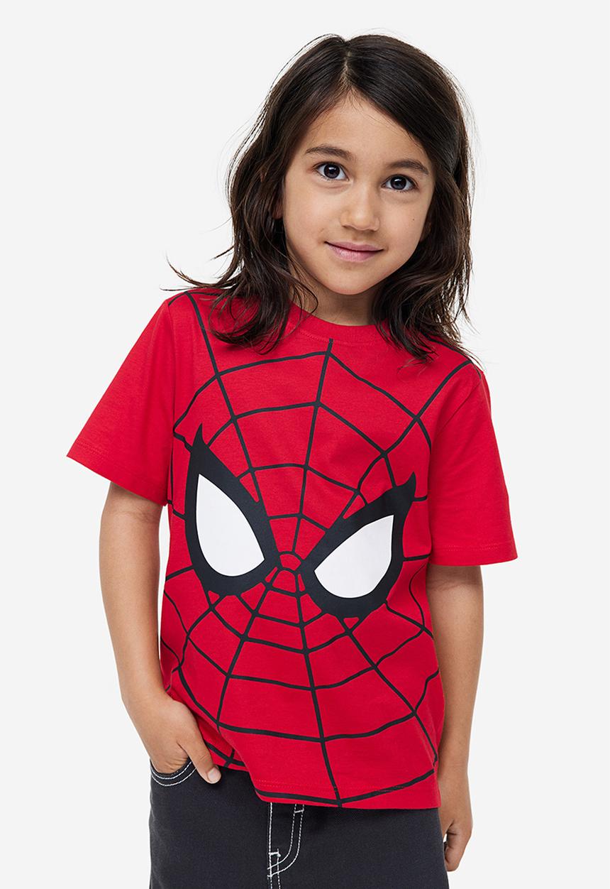 H&M - 3-Pack printed T-shirts - bright red marvel 