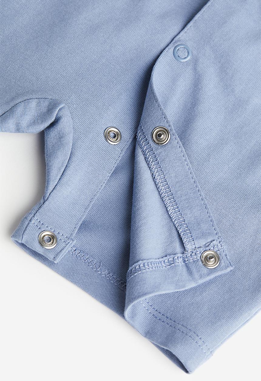 H&M - 3-Pack cotton pyjamas - light blue clouds 