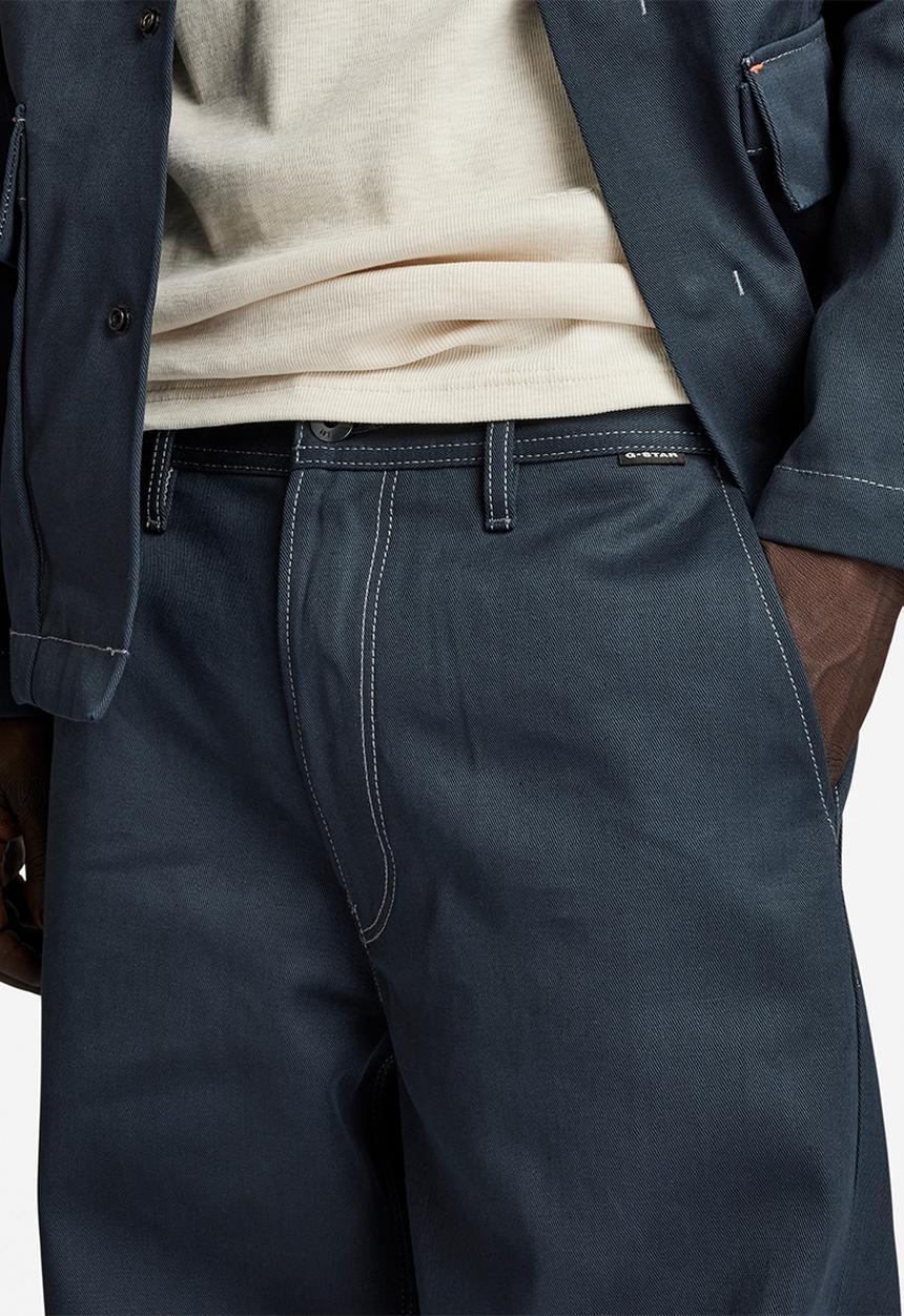 G-STAR - Modson Straight Chino Lead Selvedge Denim - Raw Denim
