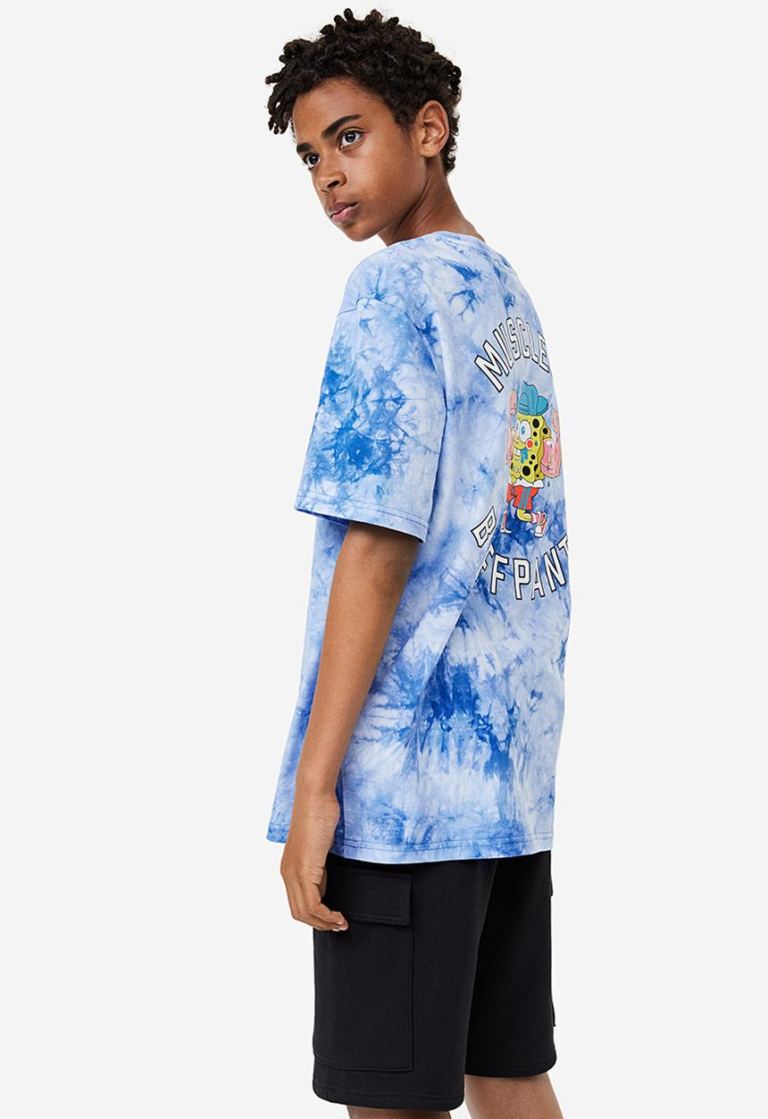 H&M - Printed t-shirt - blue spongebob squarepants