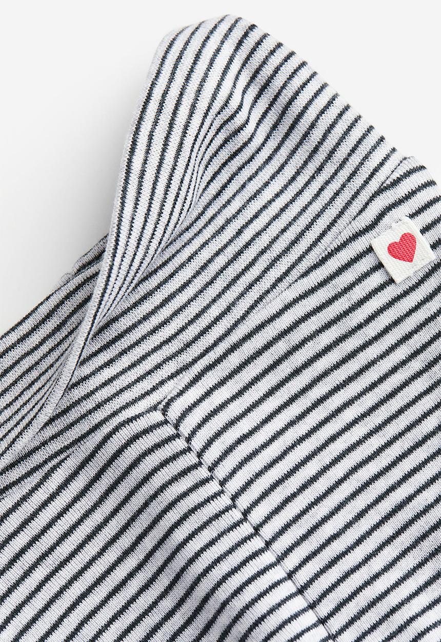 H&M - 4-Piece cotton set - light grey marl love