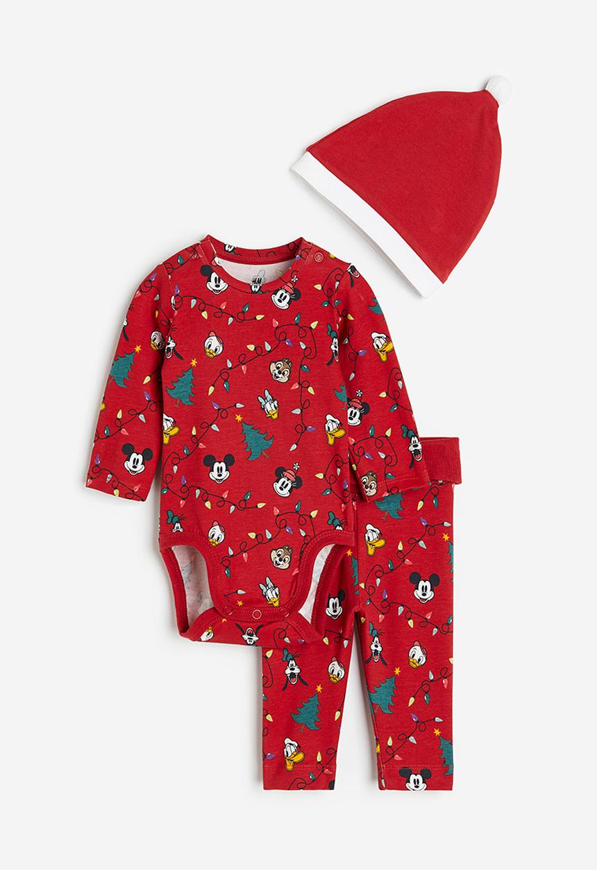 H&M - 3-Piece set - Red Disney