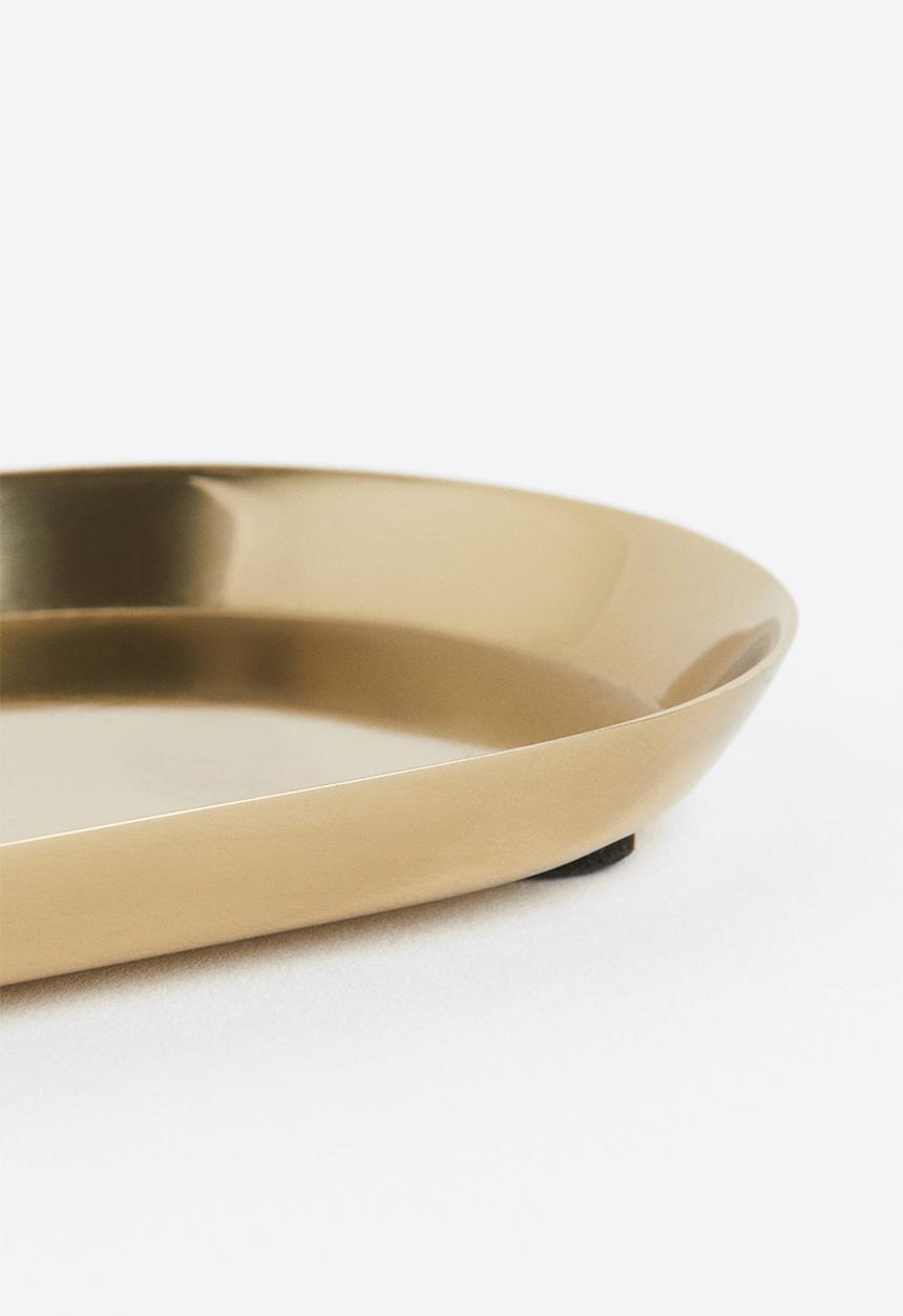 H&M - Metal candlestick - gold-coloured