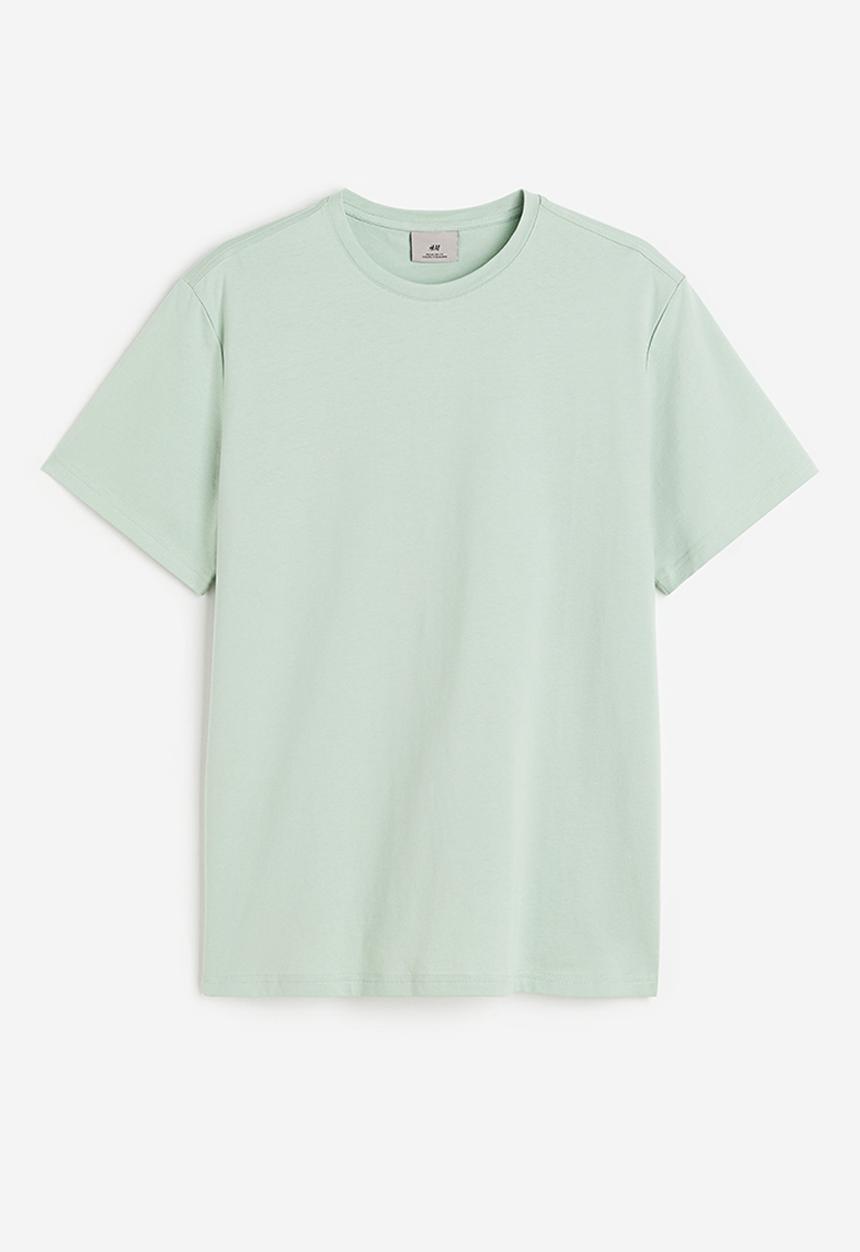 H&M - Regular fit pima cotton t-shirt - green