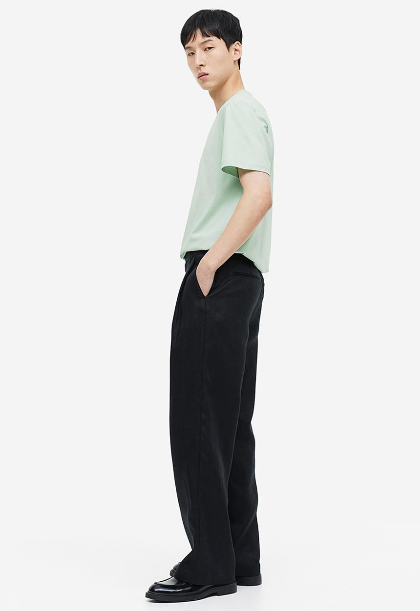 H&M - Regular fit pima cotton t-shirt - green