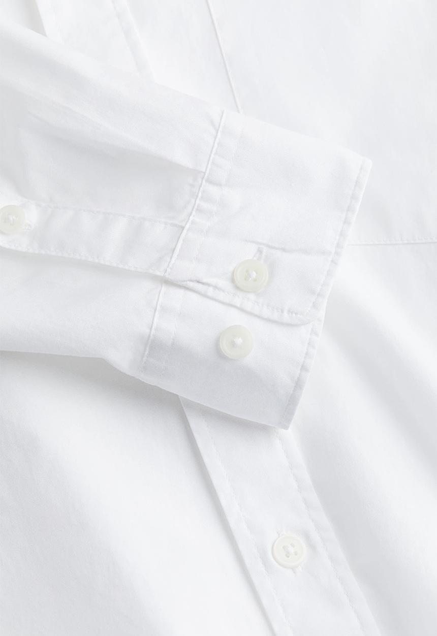 H&M - Oversized fit poplin shirt - white