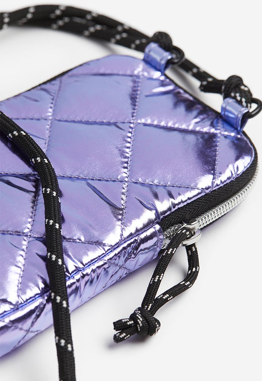 H&M - Quilted smartphone bag - light purple
