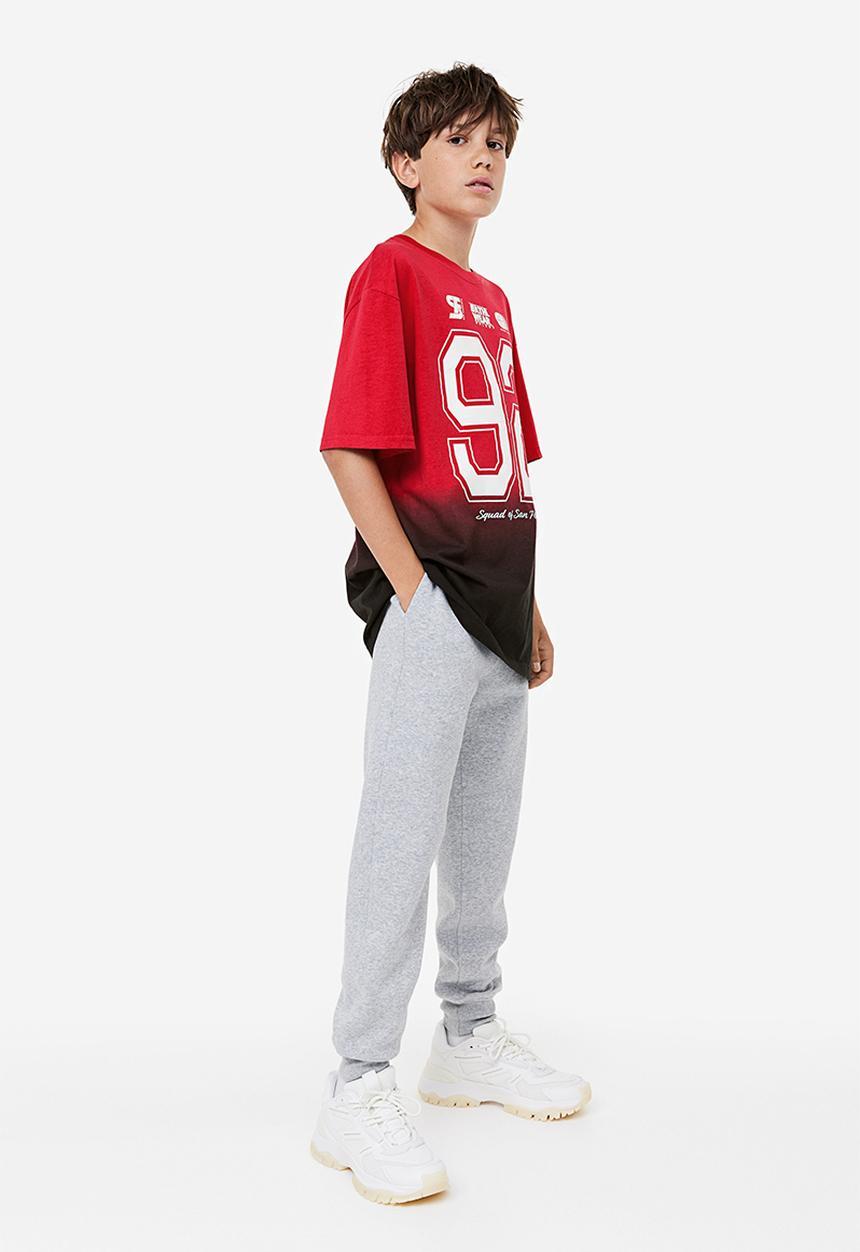 H&M - Printed jersey t-shirt - bright red 92
