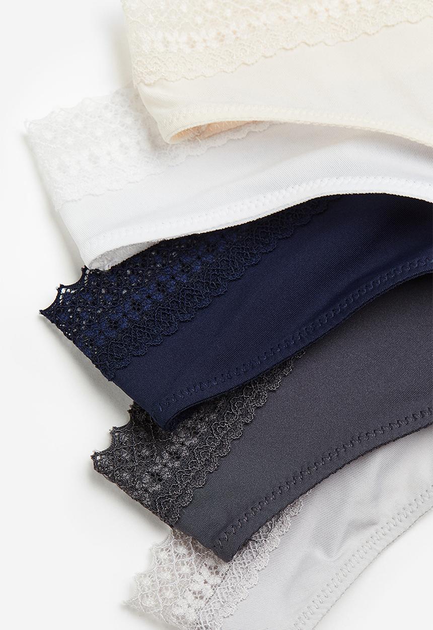 H&M - 5-Pack microfibre thong briefs - multi
