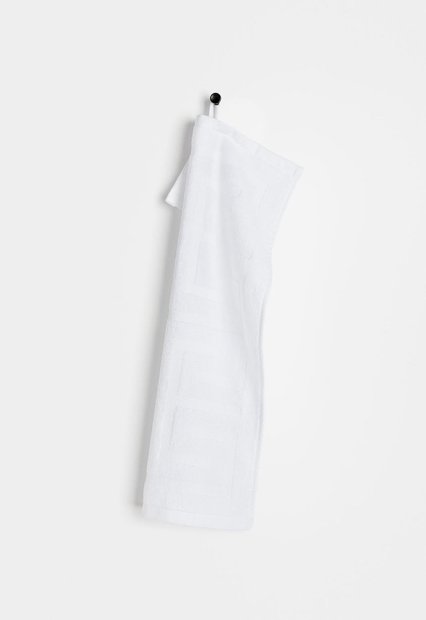 H&M - Burnout-patterned guest towel - white