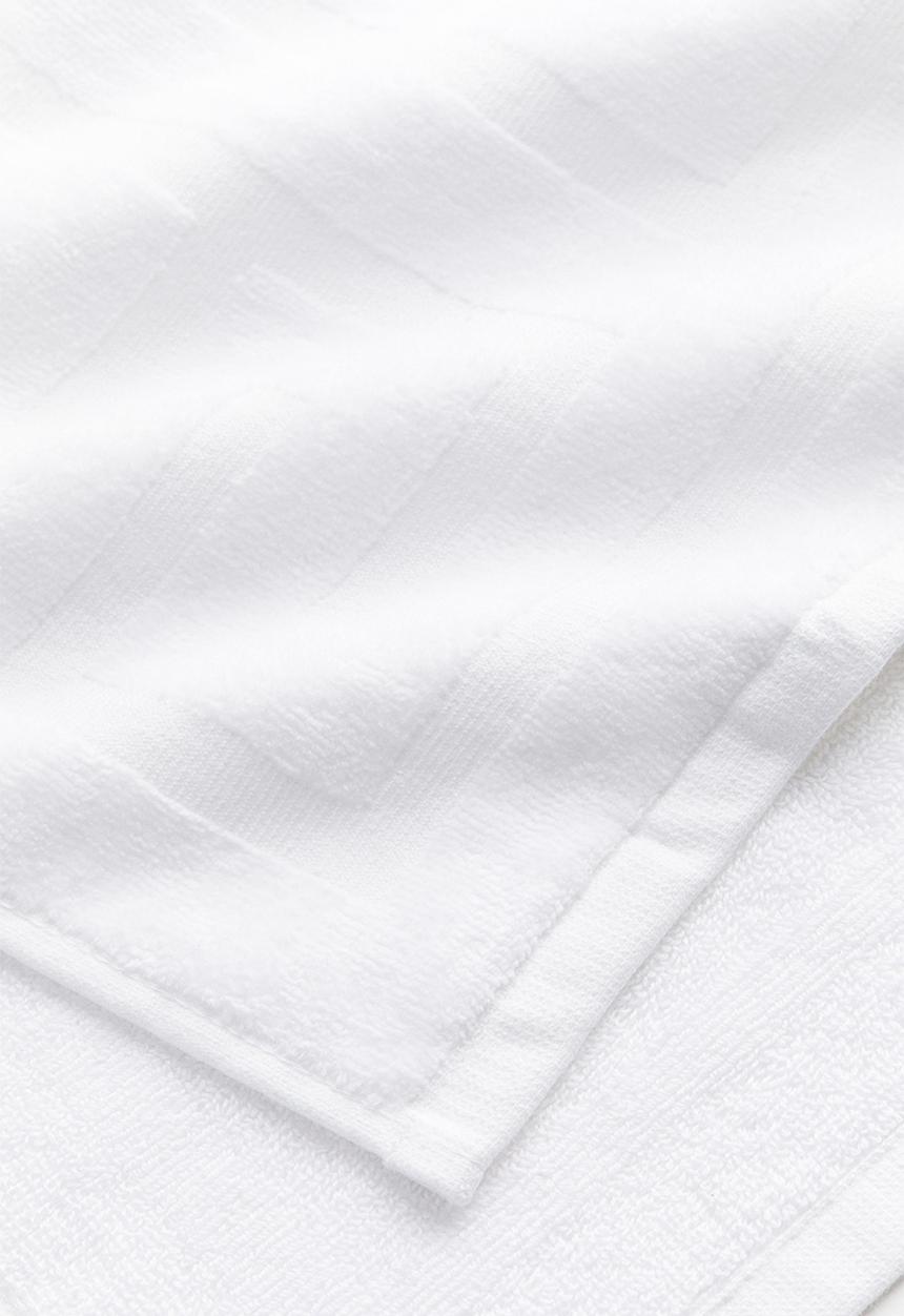 H&M - Burnout-patterned guest towel - white