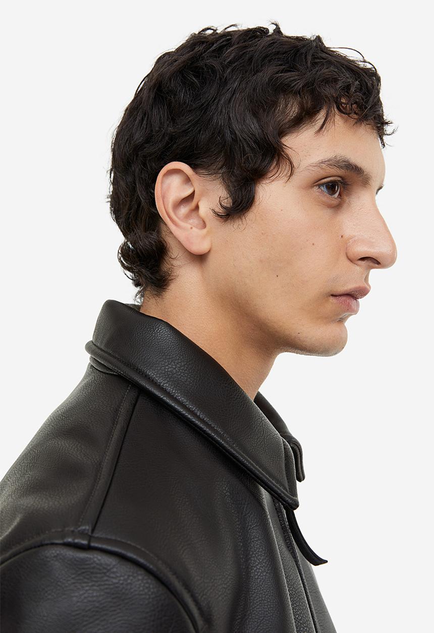H&M - Collared jacket - black