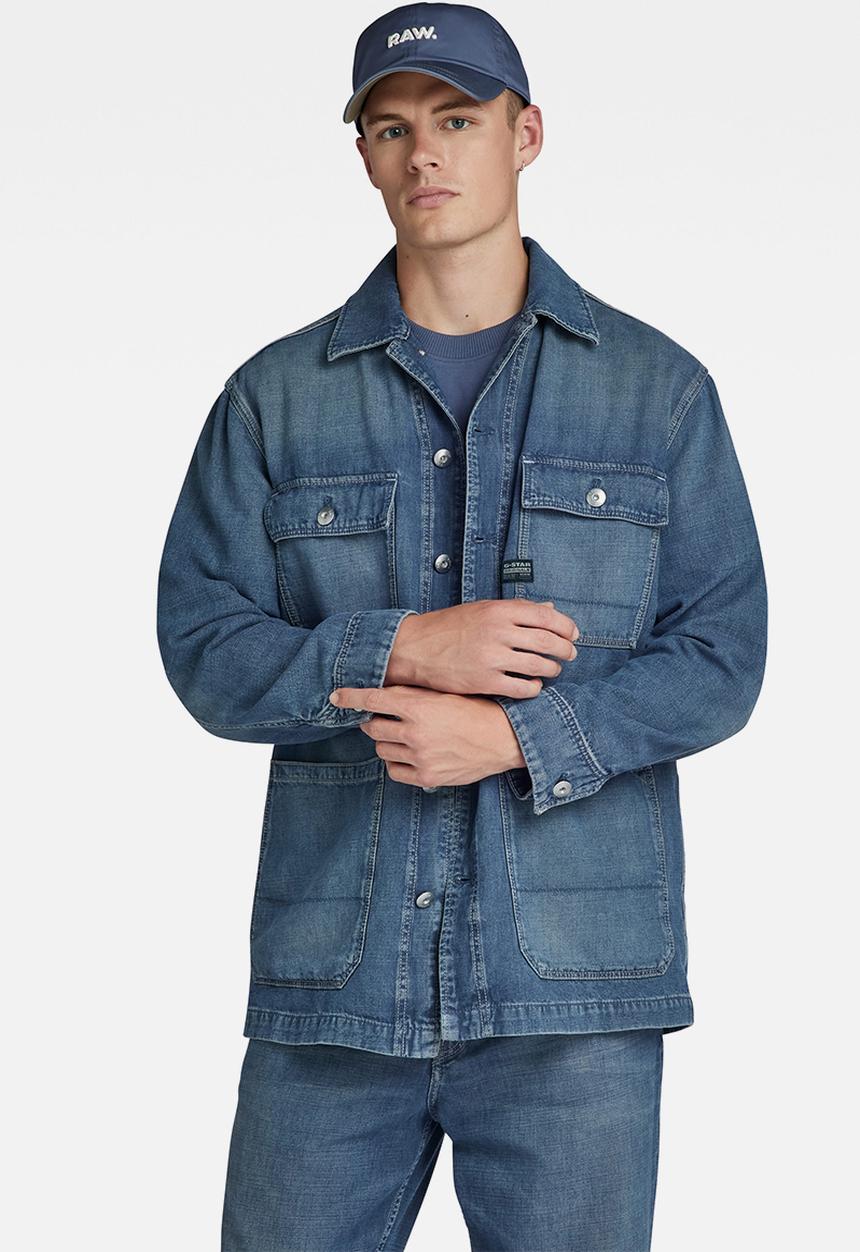 G-STAR - Chore jacket - faded mallard blue