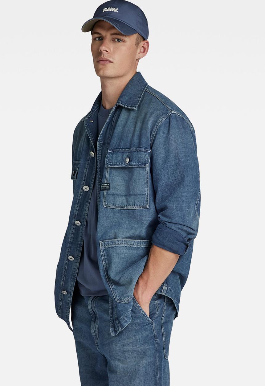 G-STAR - Chore jacket - faded mallard blue