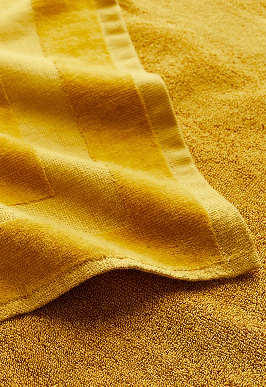 H&M - Velour hand towel - yellow