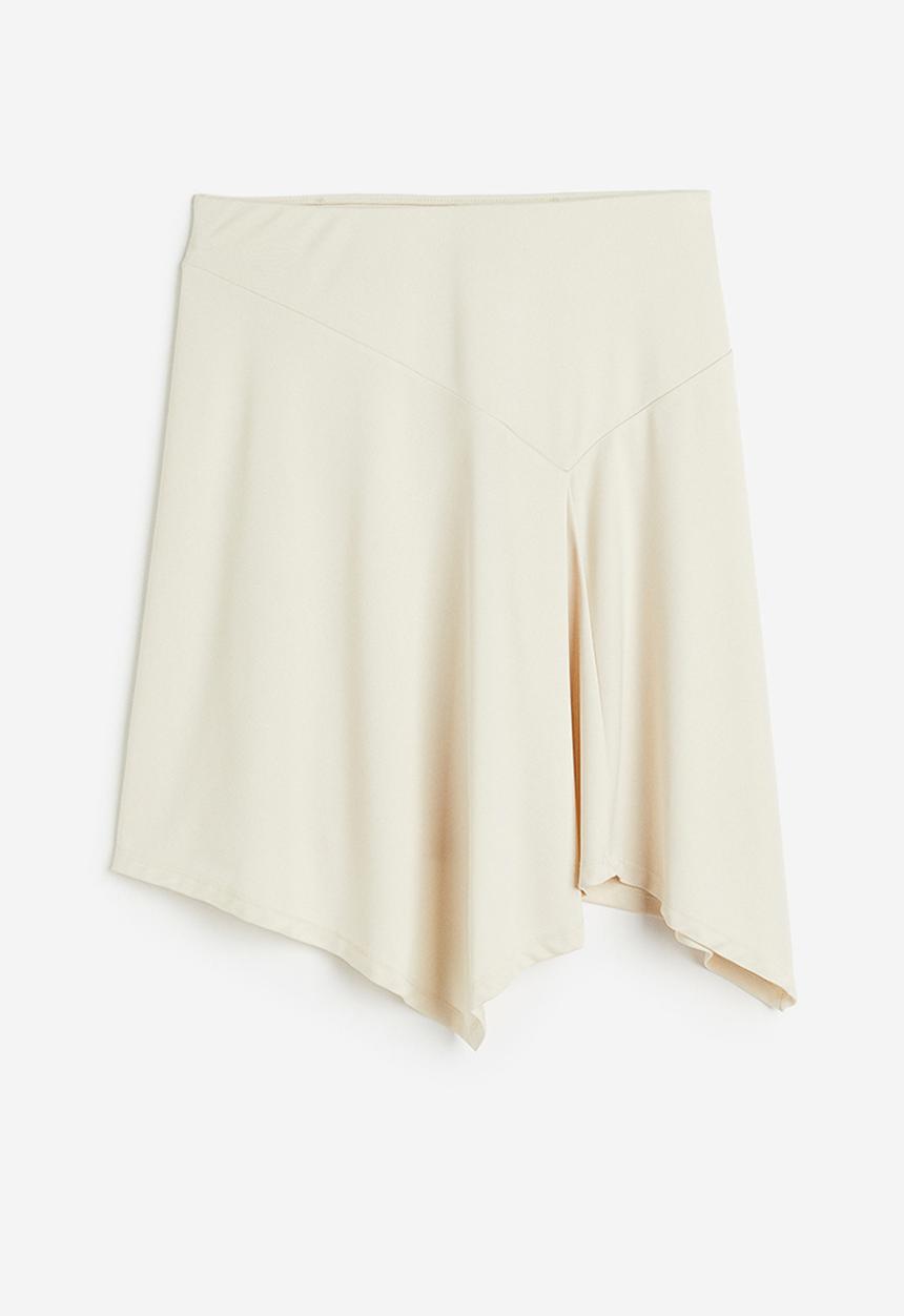 H&M - Asymmetric skirt - cream