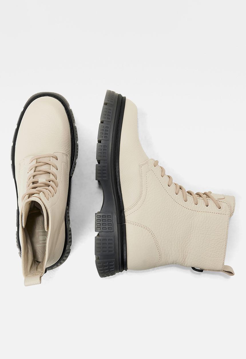 G-STAR - Radar high tumbled leather boots - dk beige