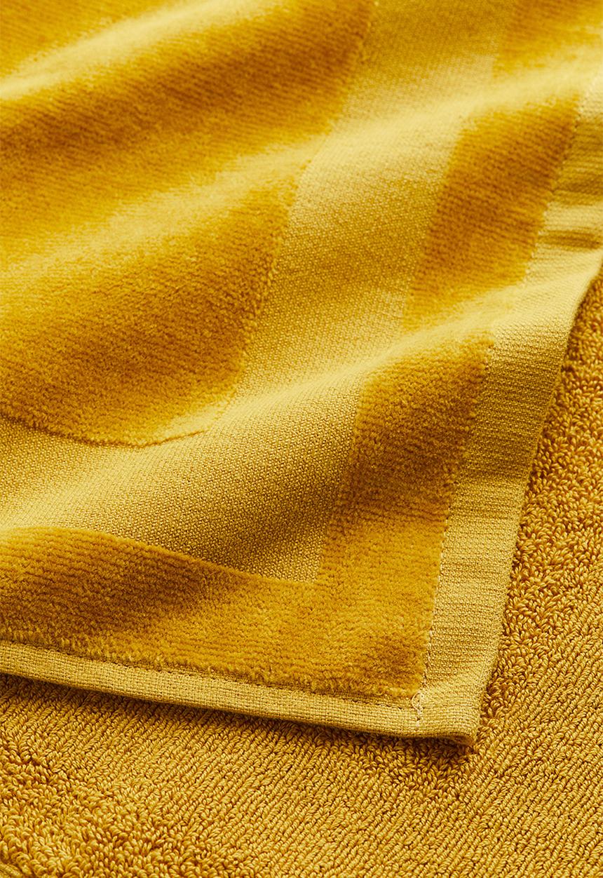 H&M - Velour guest towel - yellow